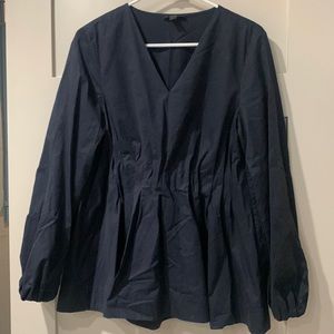 COS Navy Blouse